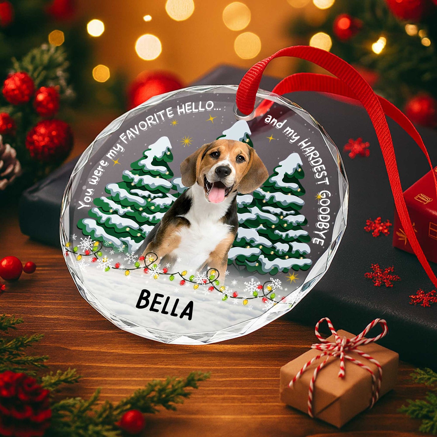 You Were My Favorite Hello and My Hardest Goodbye, Dog, Christmas Trees