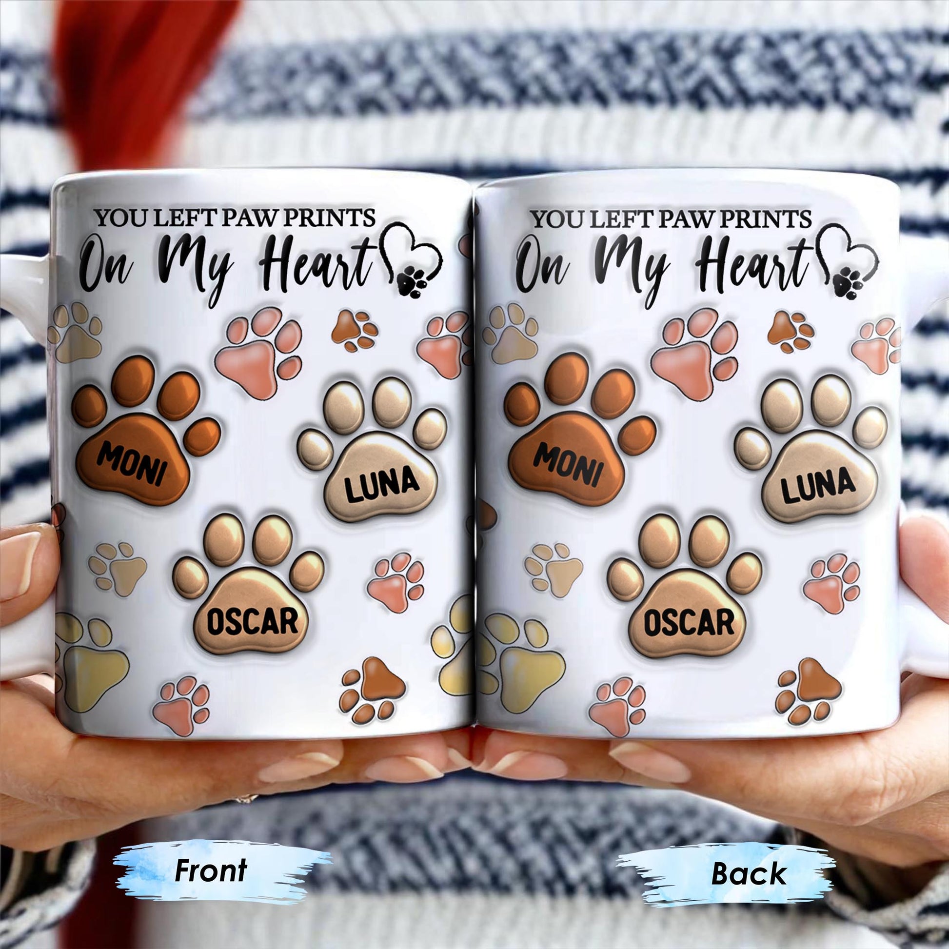 You Left Paw Prints On My Heart, Paw Prints and Custom Names