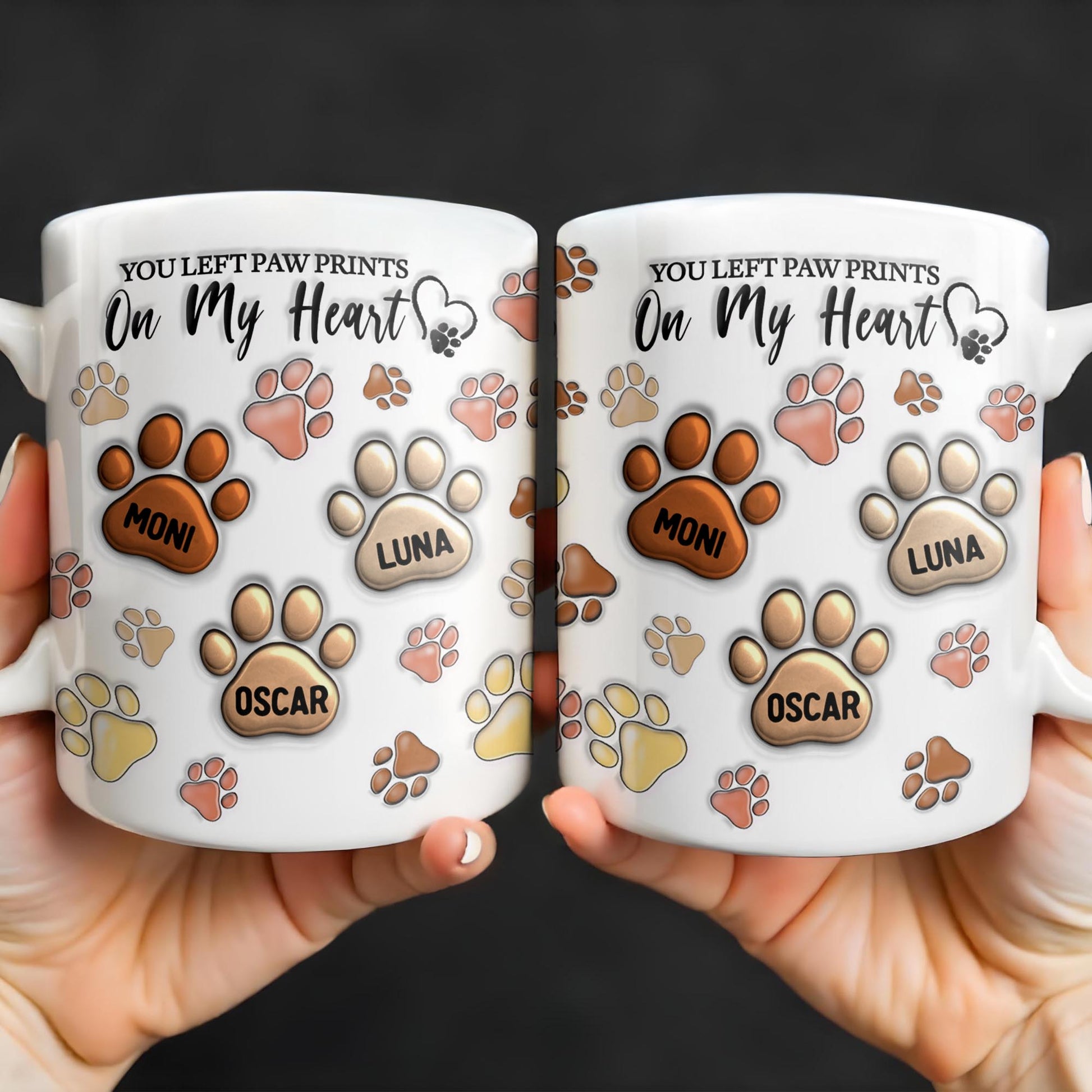 You Left Paw Prints On My Heart, Paw Prints and Custom Names