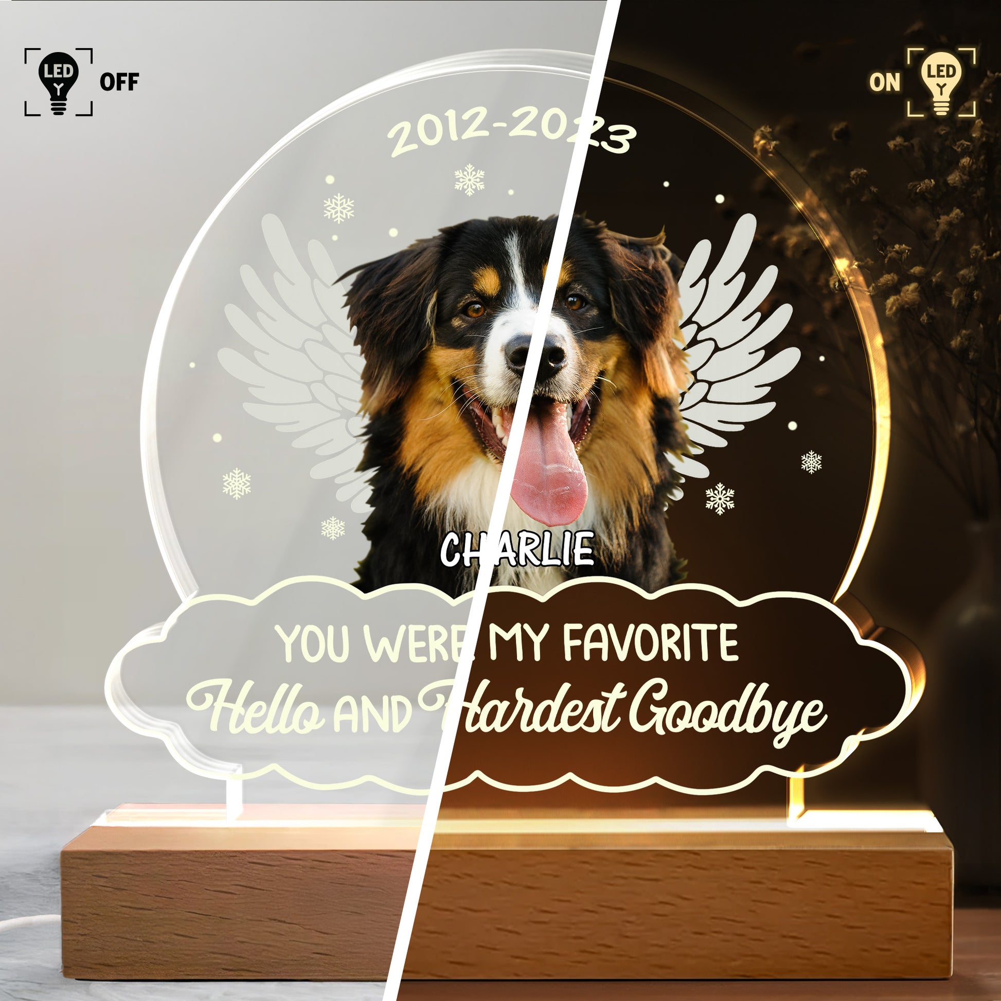 Favorite Hello And Hardest Goodbye, Dog With Wings