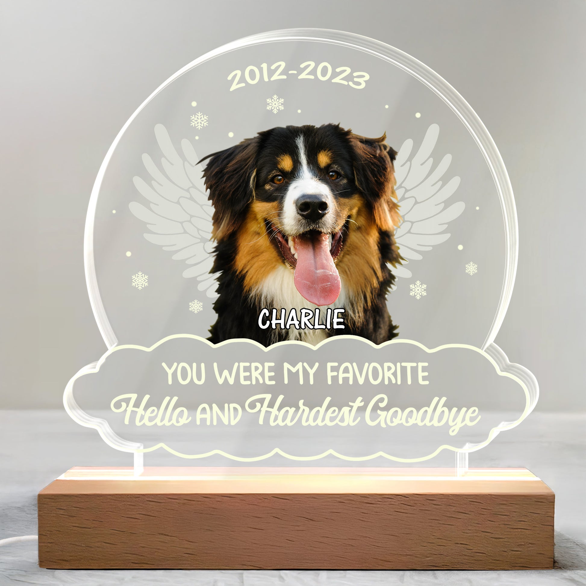 Favorite Hello And Hardest Goodbye, Dog With Wings