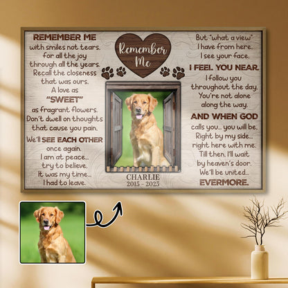 Remember Me With Smiles Not Tears, A Tribute To Beloved Pets