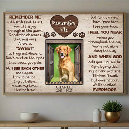 Remember Me With Smiles Not Tears, A Tribute To Beloved Pets