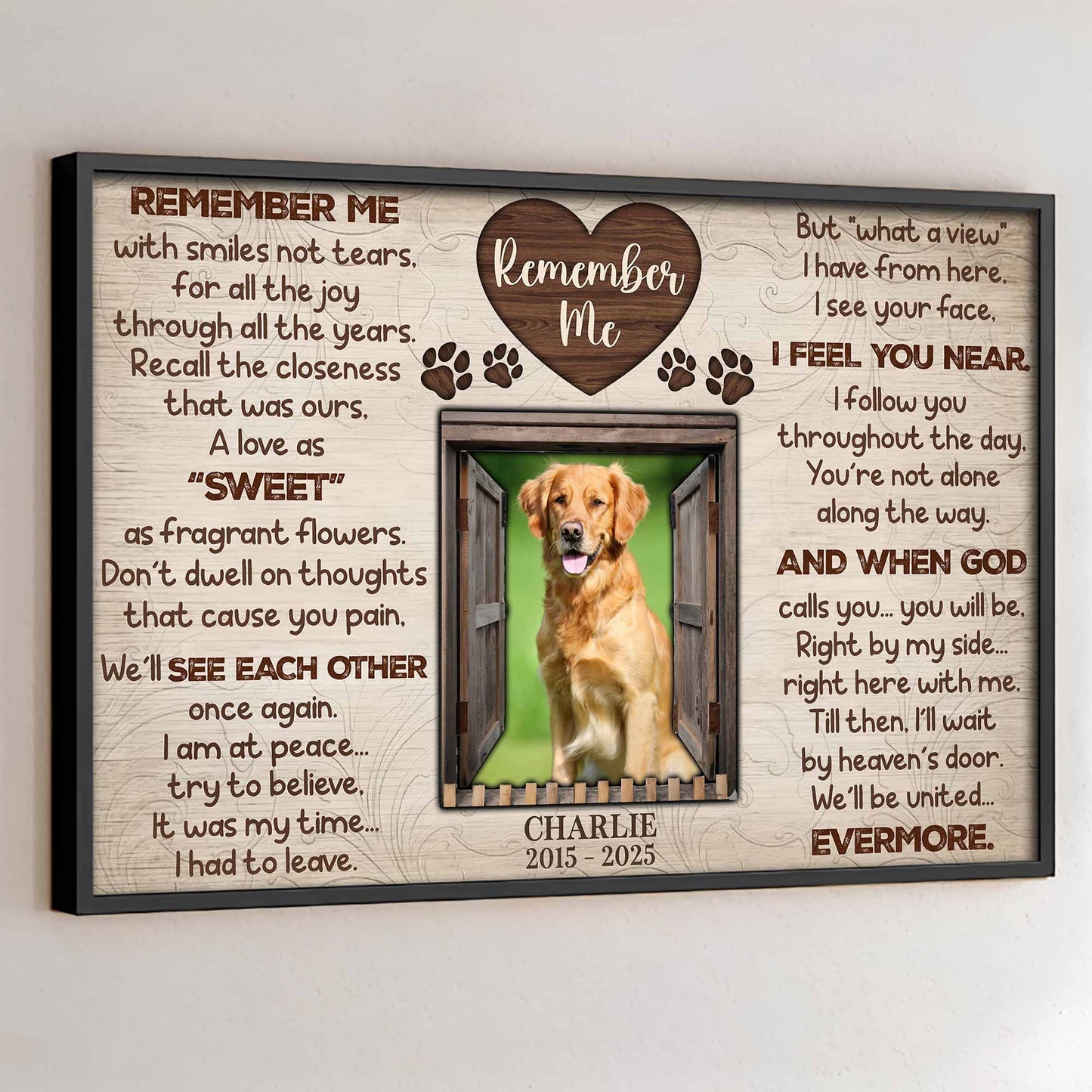 Remember Me With Smiles Not Tears, A Tribute To Beloved Pets