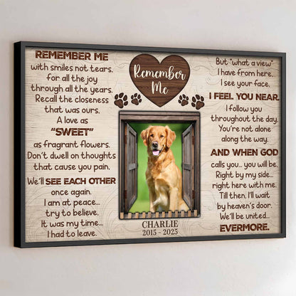 Remember Me With Smiles Not Tears, A Tribute To Beloved Pets