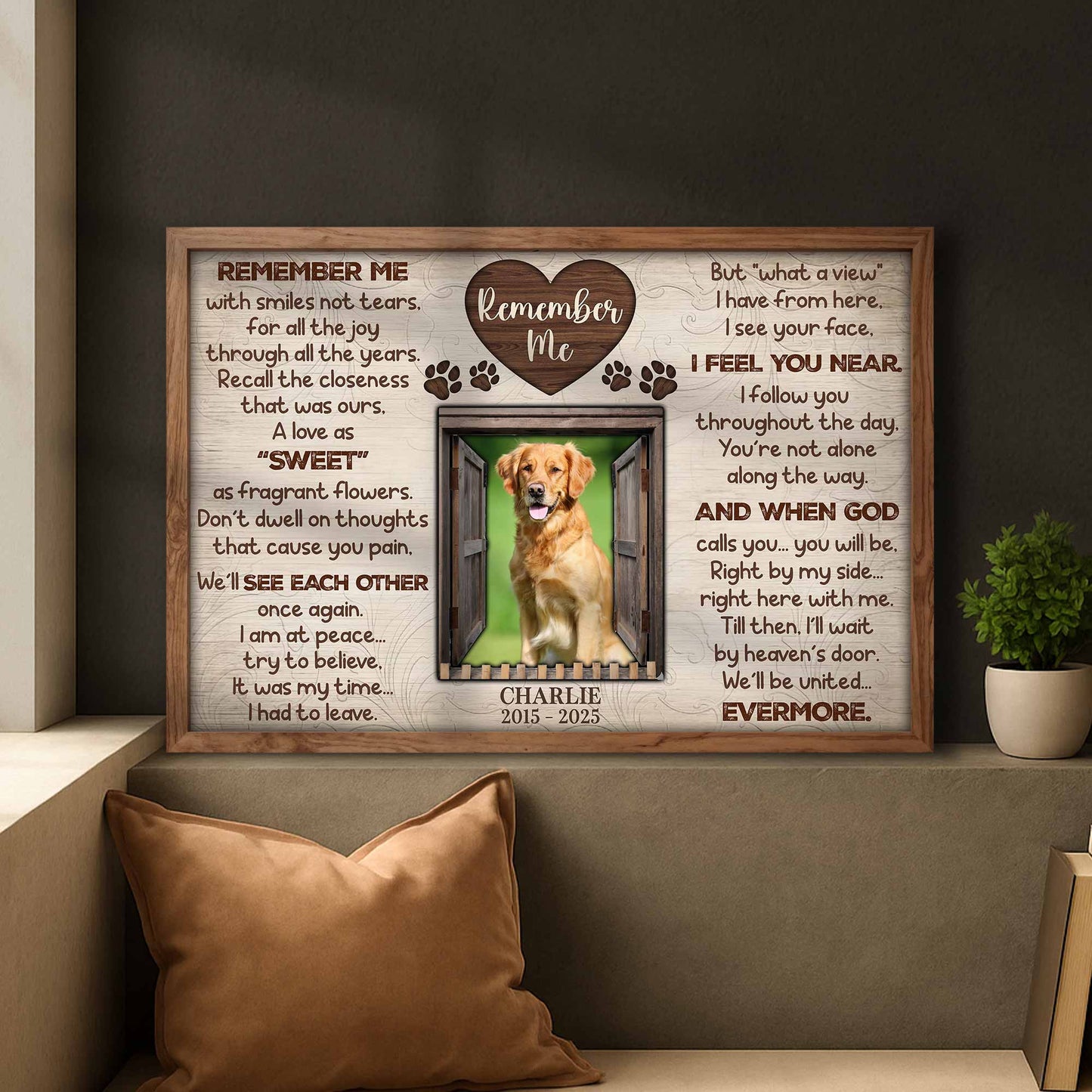 Remember Me With Smiles Not Tears, A Tribute To Beloved Pets