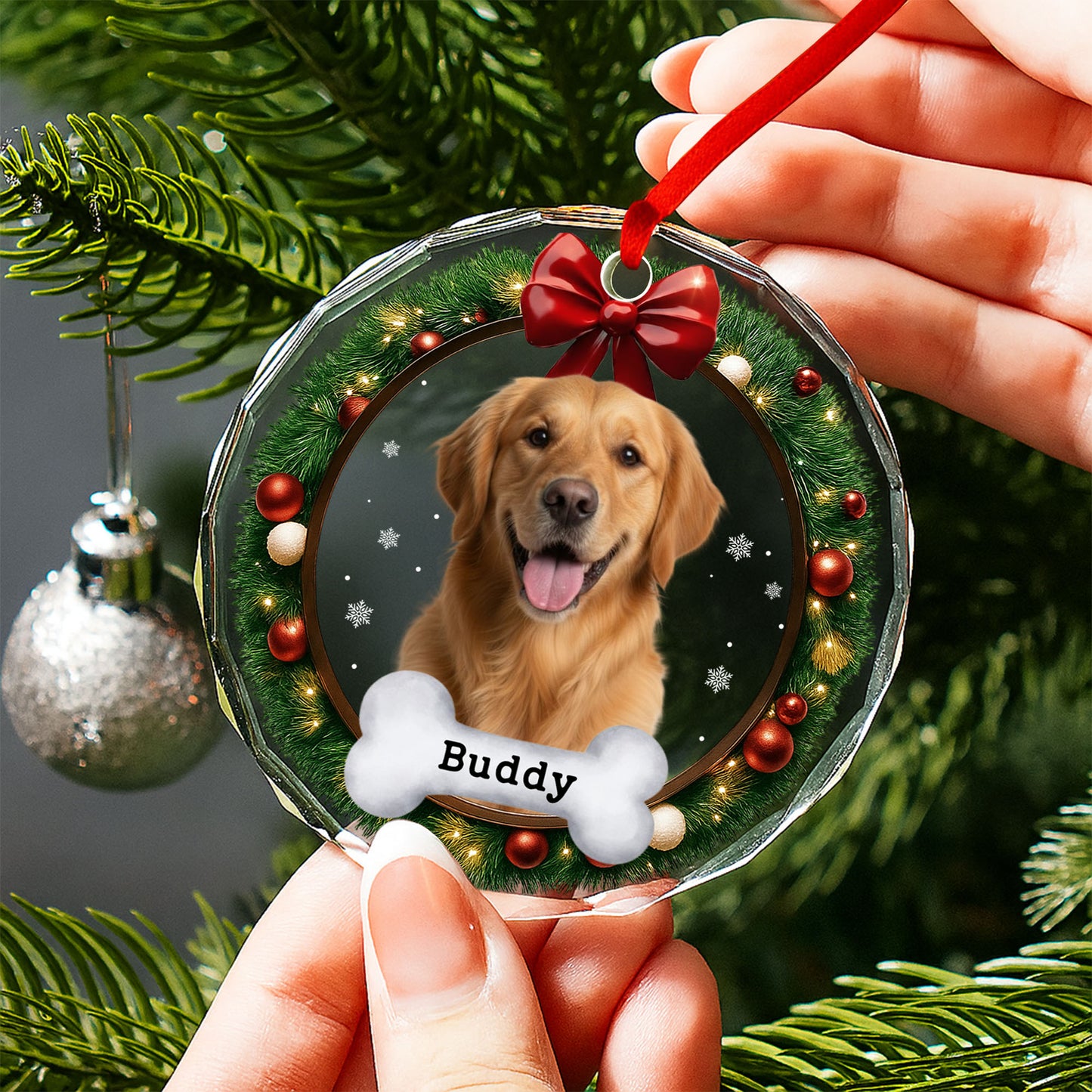 Beloved Pet's Customizable Christmas Ornament