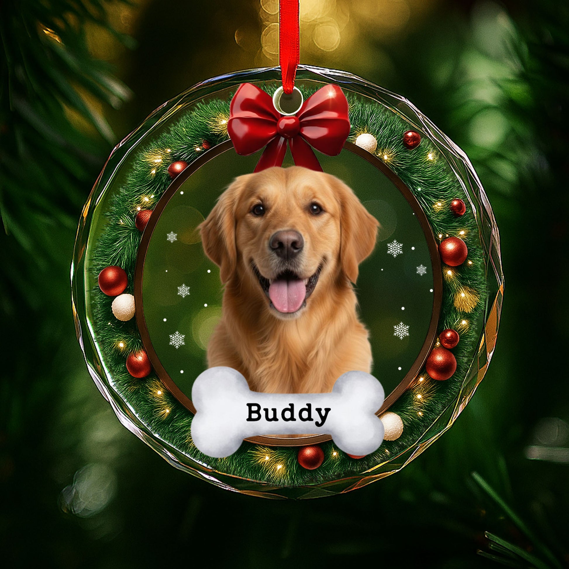 Beloved Pet's Customizable Christmas Ornament