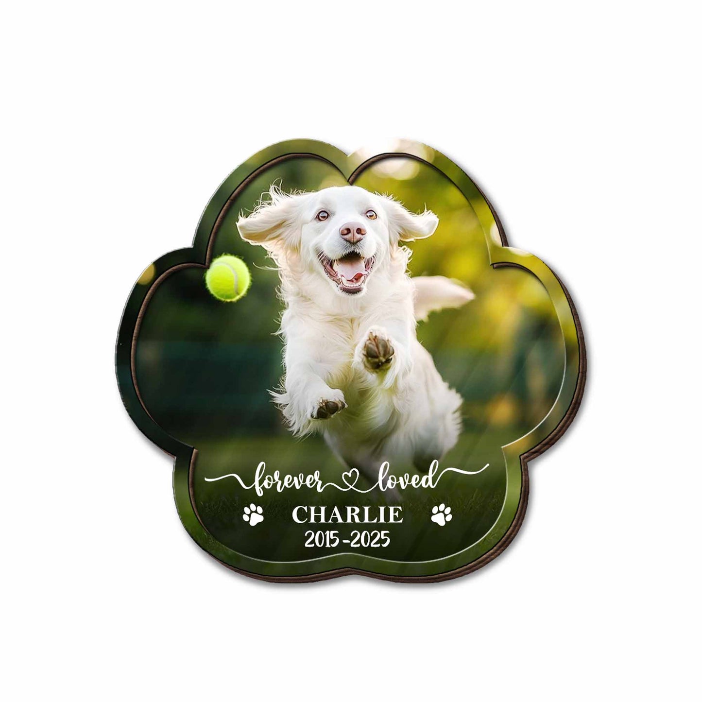 Forever Loved, Paw Prints and Dog Design