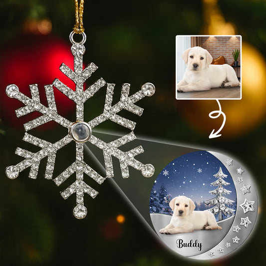 Special Moments With Puppy And Winter Scene Ornament