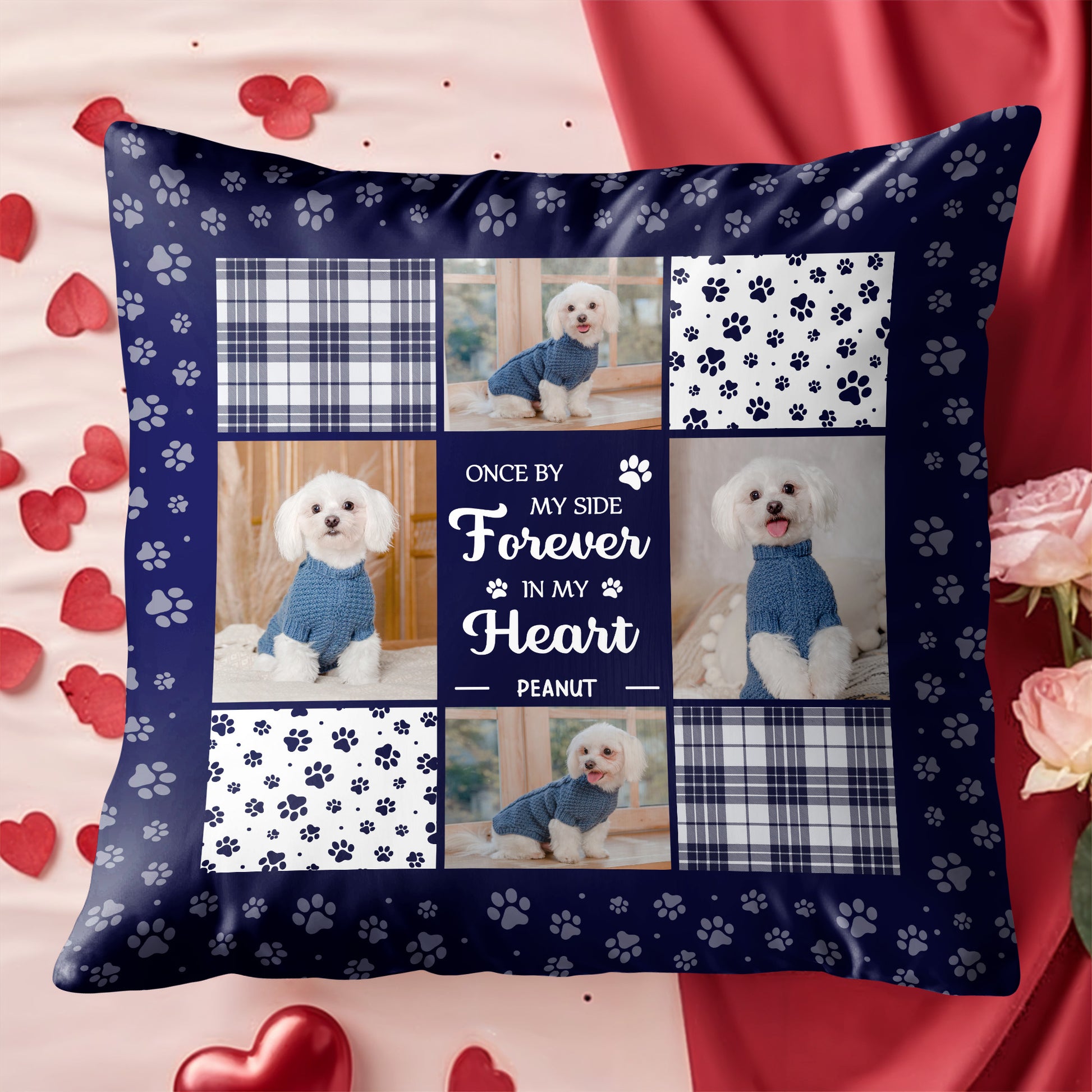 Once By My Side Forever In My Heart With Dog And Paw Prints