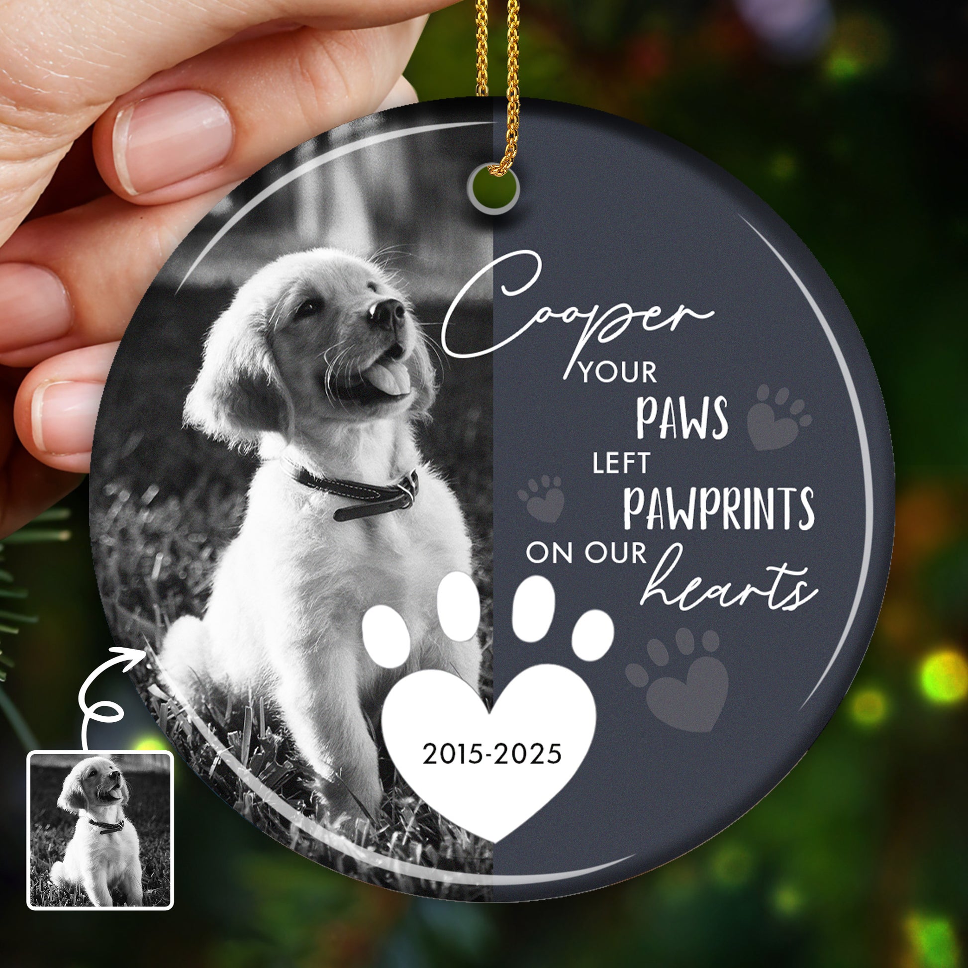 Your Paws Left Pawprints On Our Hearts, Dog And Pawprints