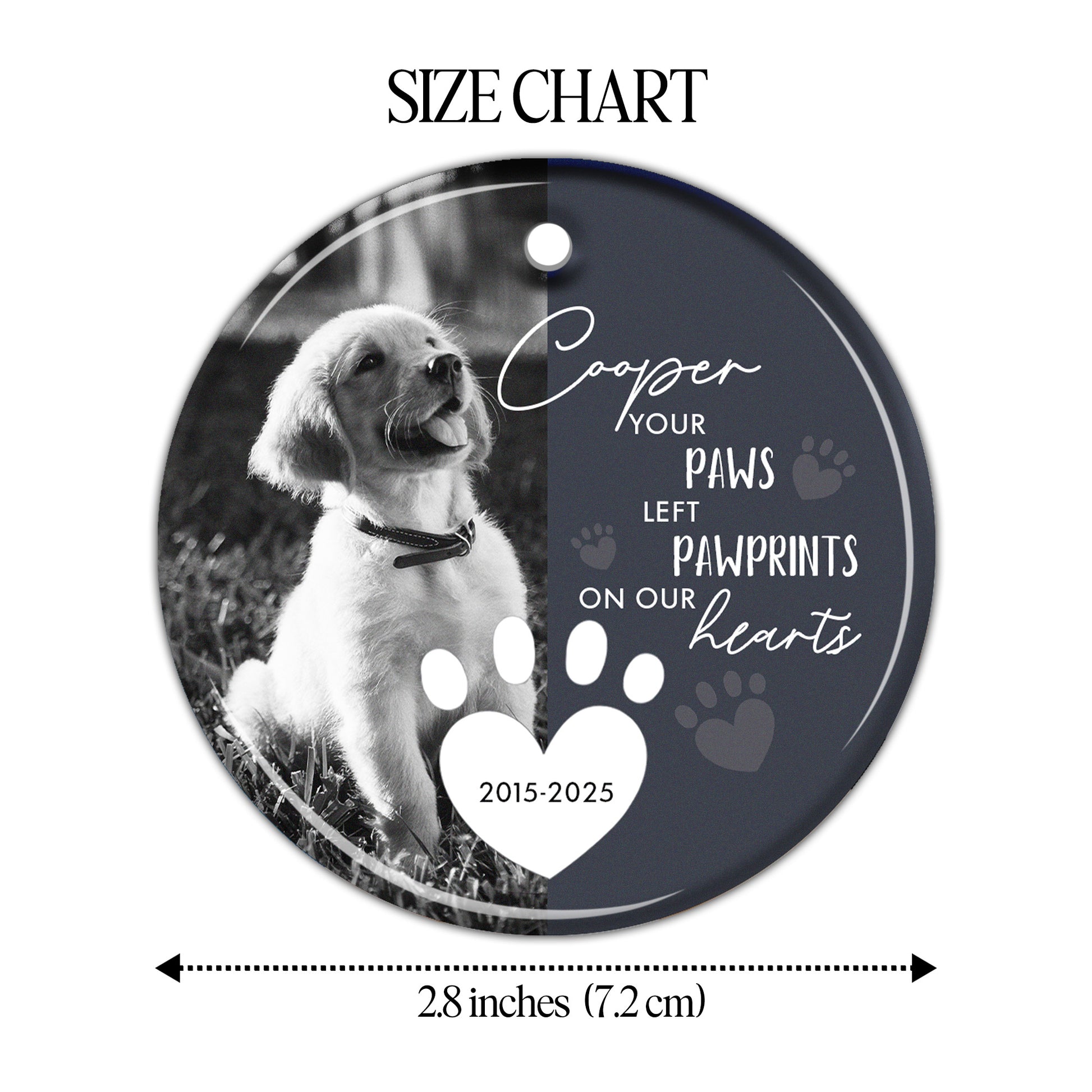 Your Paws Left Pawprints On Our Hearts, Dog And Pawprints