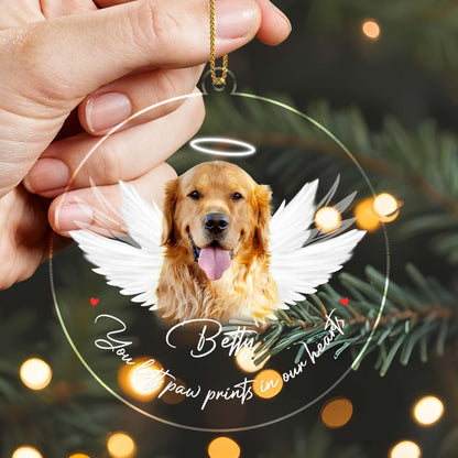 You Left Paw Prints In Our Hearts, Dog With Wings