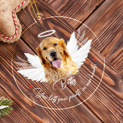 You Left Paw Prints In Our Hearts, Dog With Wings