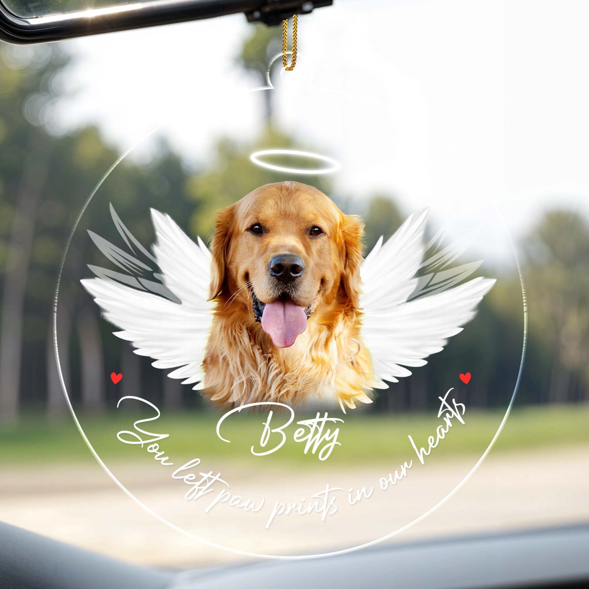 You Left Paw Prints In Our Hearts, Dog With Wings