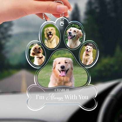 I'm Always With You, Paw Prints And Dogs Design