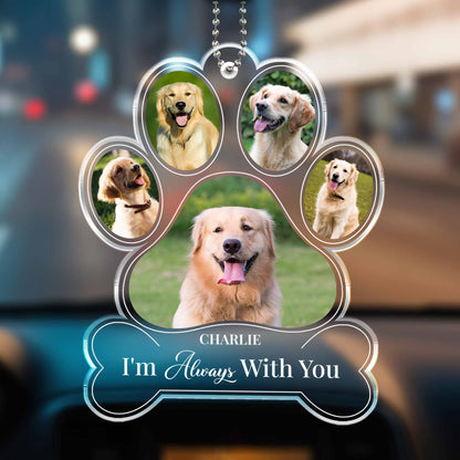 I'm Always With You, Paw Prints And Dogs Design