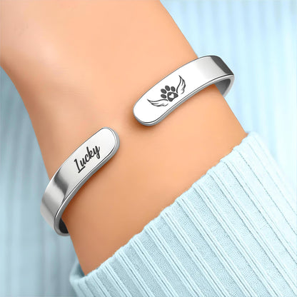 Until the Day We Meet Again at the Rainbow Bridge Paw Bracelet