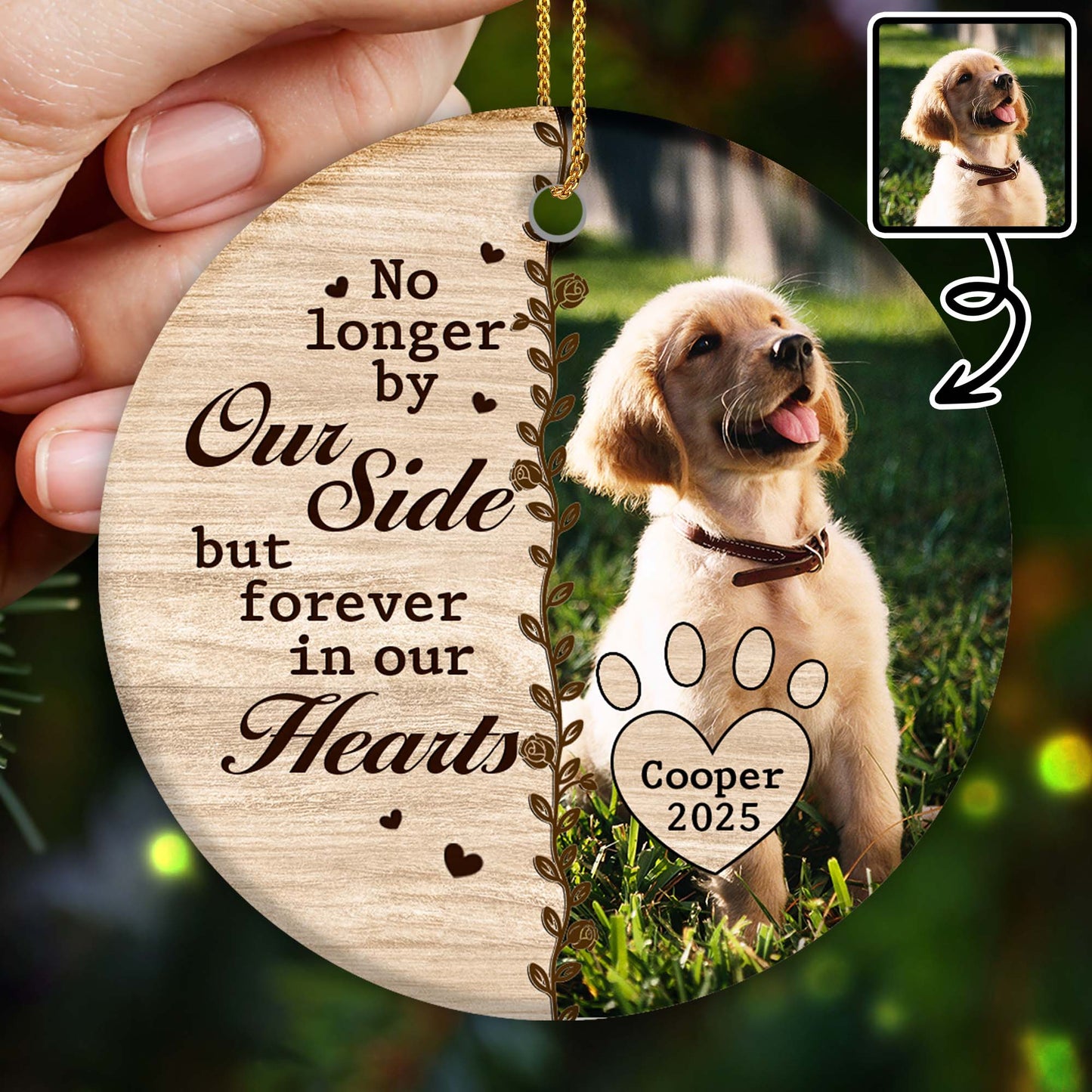 No Longer By Our Side But Forever In Our Hearts, Paw Prints