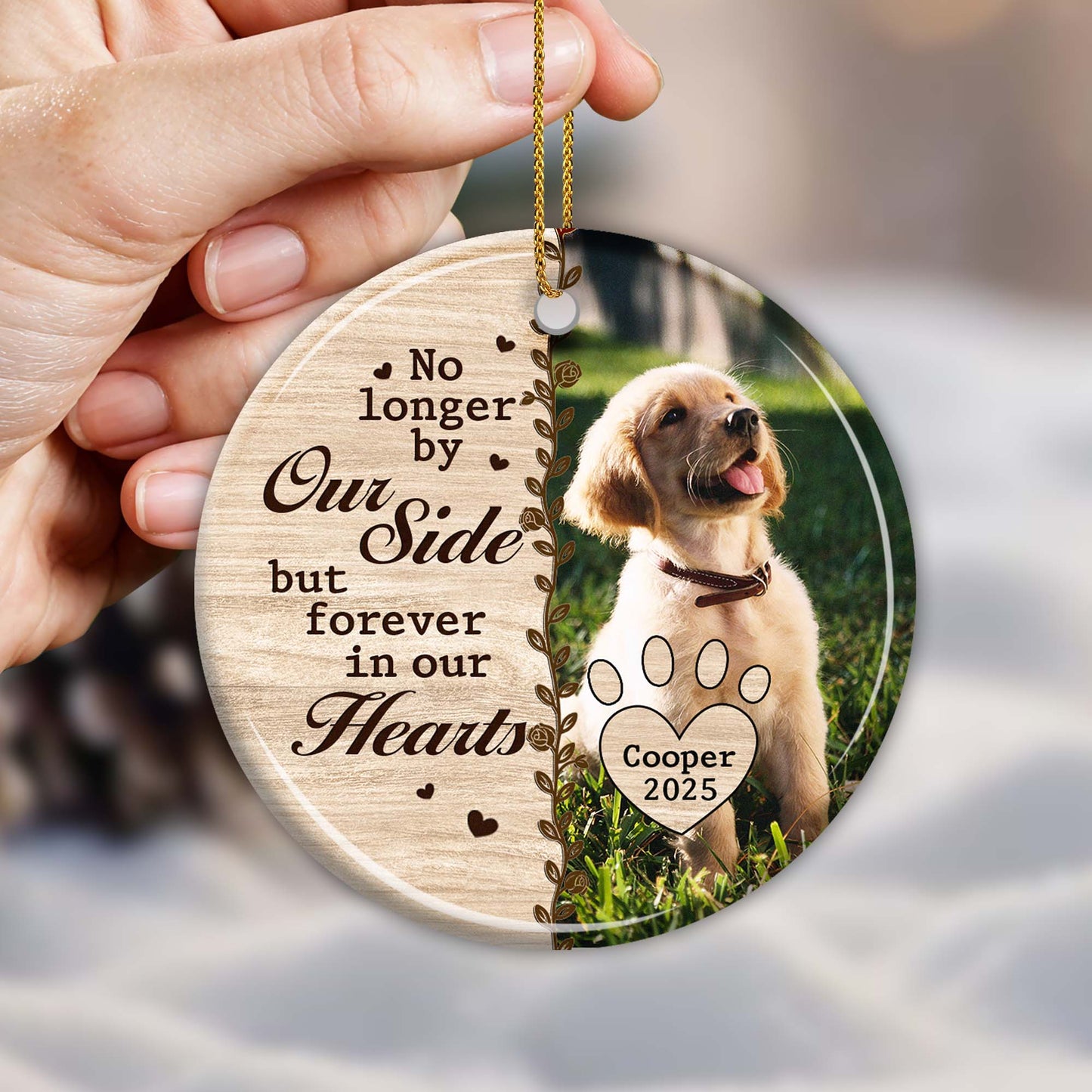 No Longer By Our Side But Forever In Our Hearts, Paw Prints