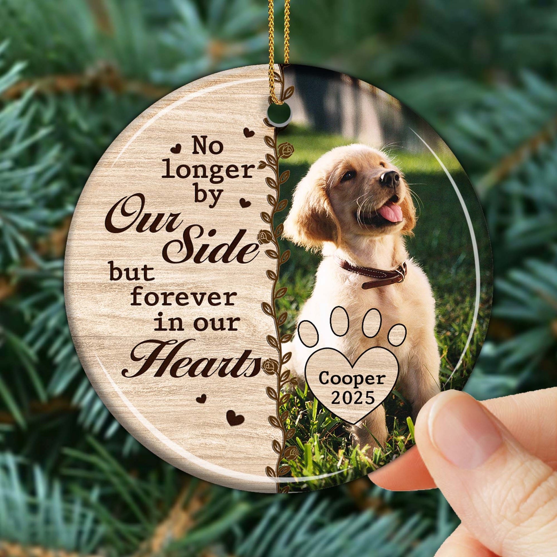 No Longer By Our Side But Forever In Our Hearts, Paw Prints