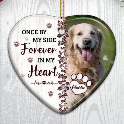 Once By My Side Forever In My Heart, Paw and Heart Design