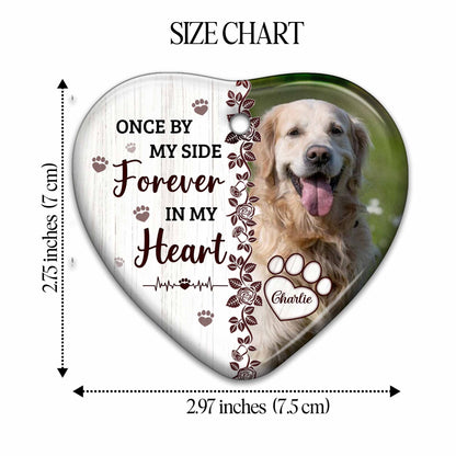 Once By My Side Forever In My Heart, Paw and Heart Design