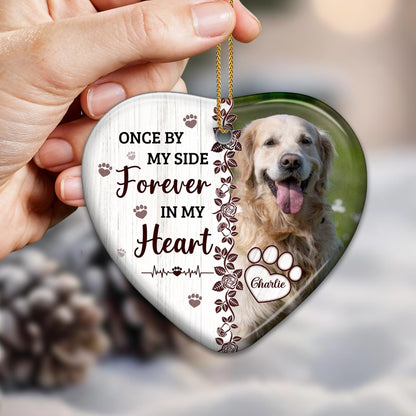 Once By My Side Forever In My Heart, Paw and Heart Design