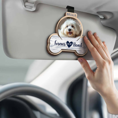 Forever In My Heart Custom Shaped Car Visor Clip