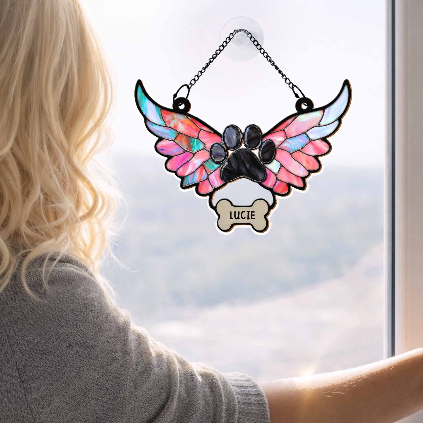 Bobby, Paw Wings Suncatcher