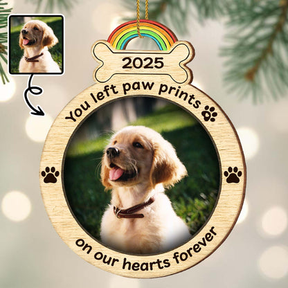 You Left Paw Prints On Our Hearts Forever With Rainbow