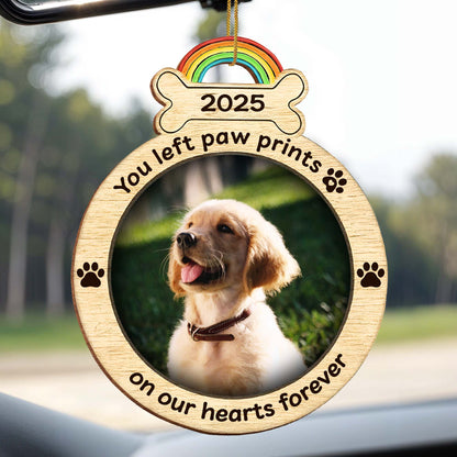 You Left Paw Prints On Our Hearts Forever With Rainbow