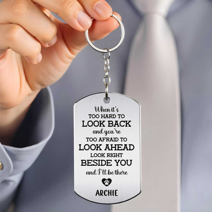 Look Right Beside You And I'll Be There Dog Paw Print