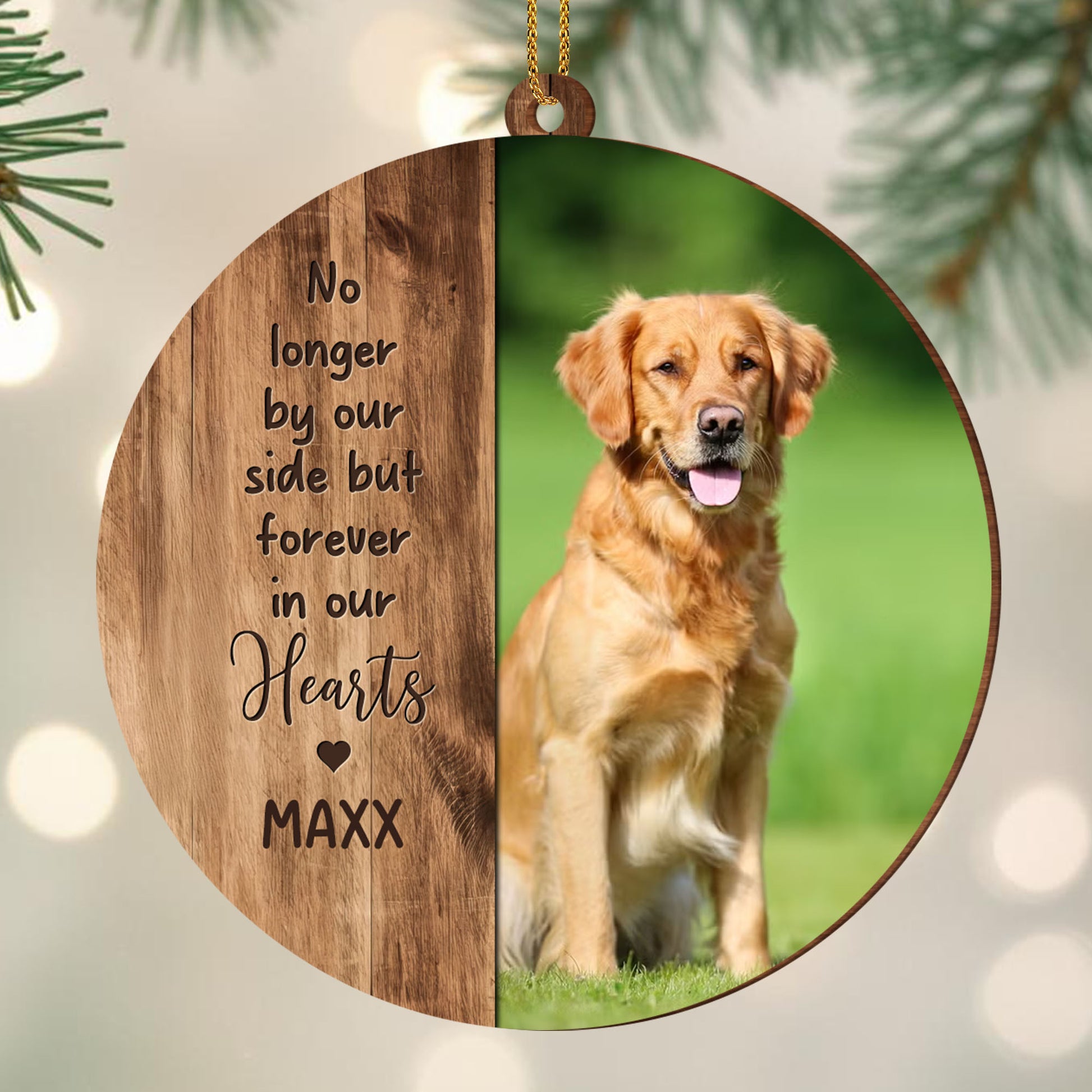 No Longer By Our Side But Forever In Our Hearts, Dog, Heart