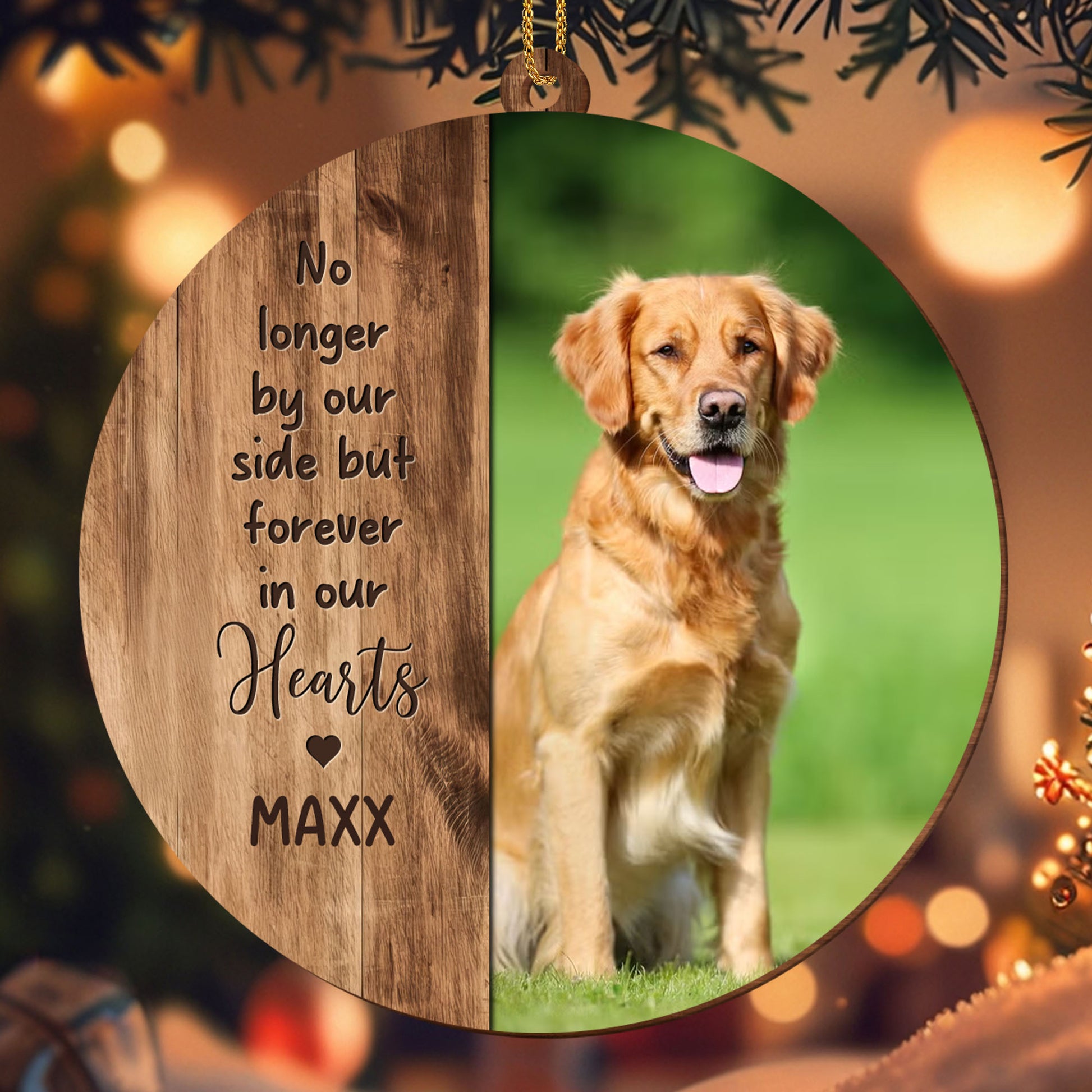 No Longer By Our Side But Forever In Our Hearts, Dog, Heart