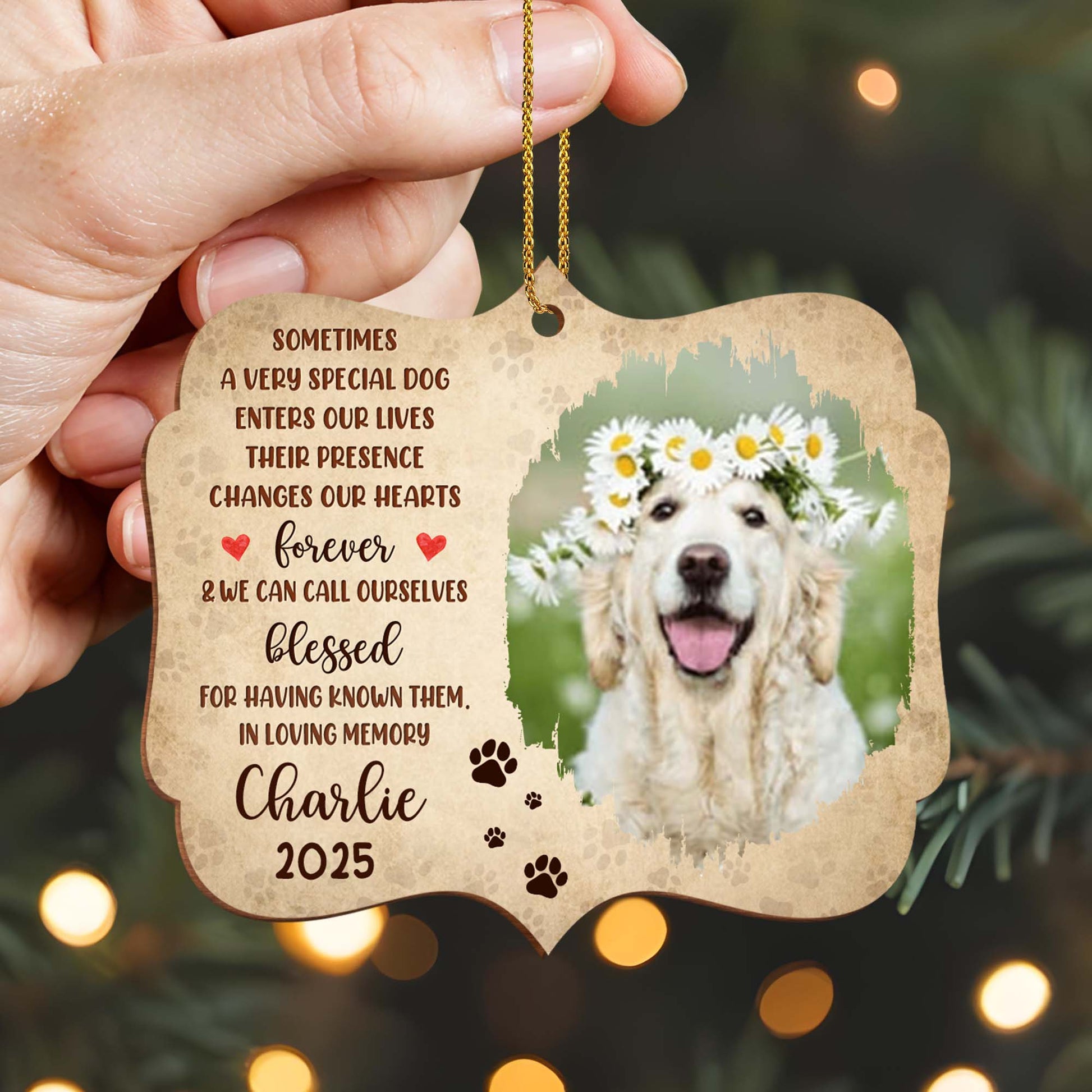 Sometimes A Very Special Dog Enters Our Lives, Memorial Ornament