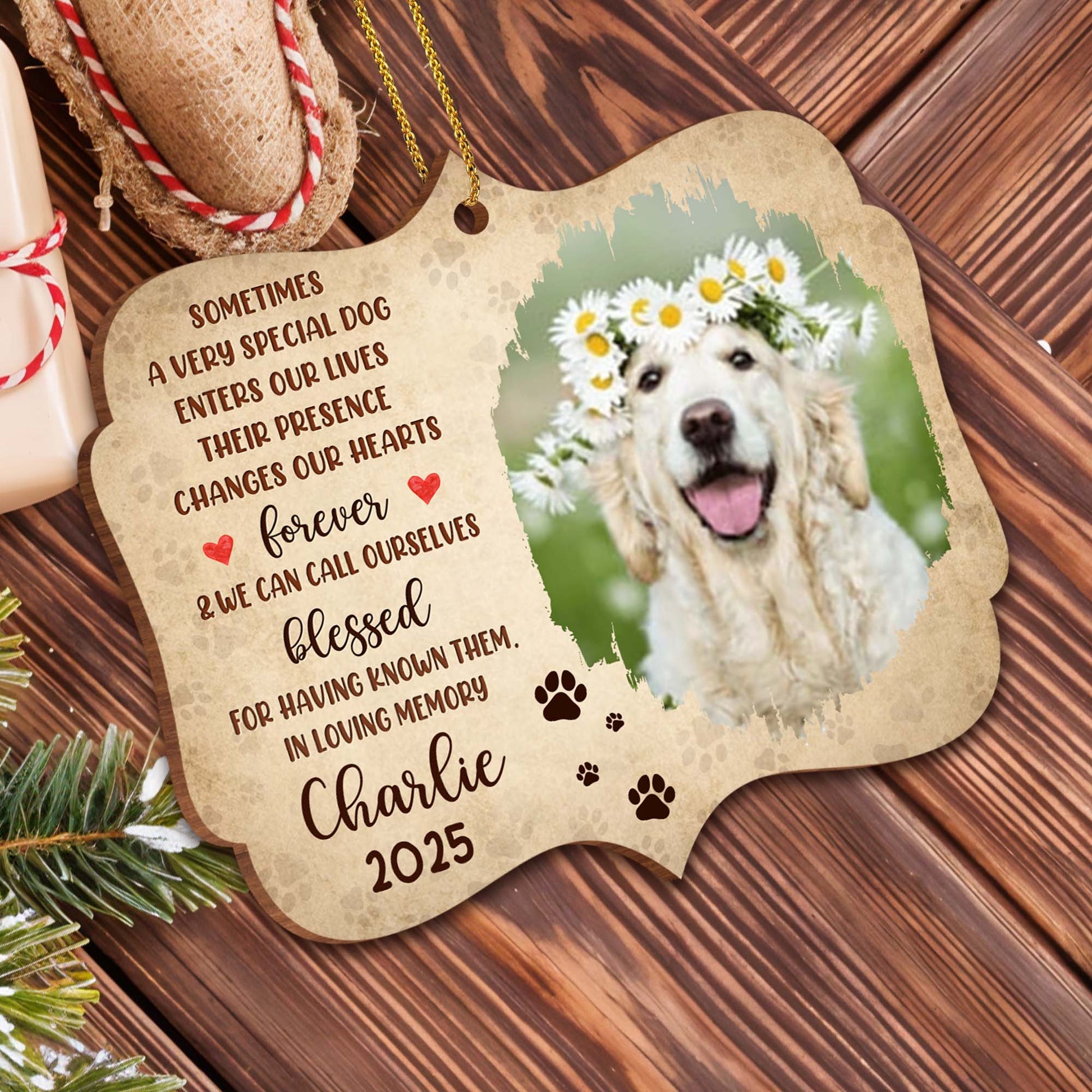 Sometimes A Very Special Dog Enters Our Lives, Memorial Ornament