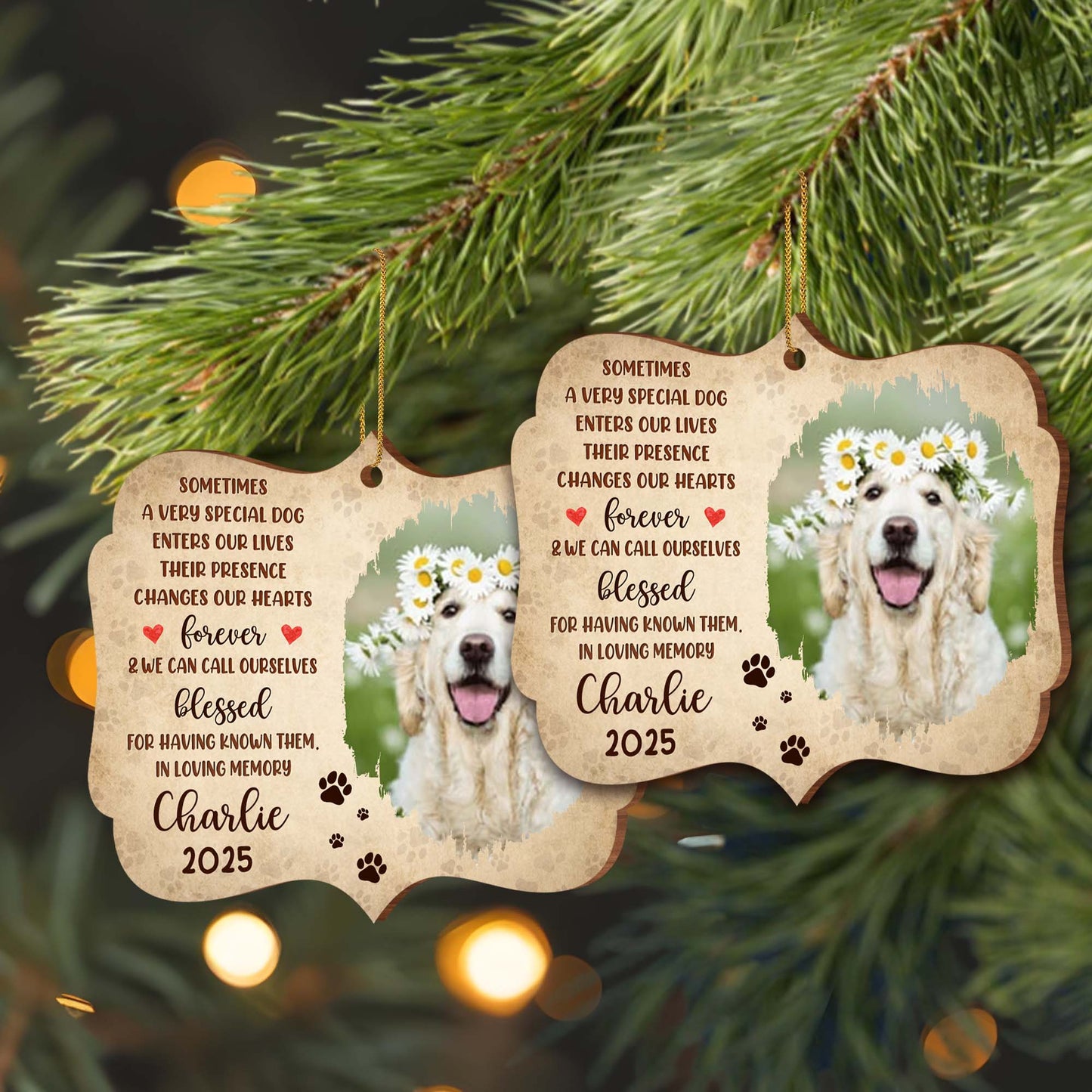 Sometimes A Very Special Dog Enters Our Lives, Memorial Ornament