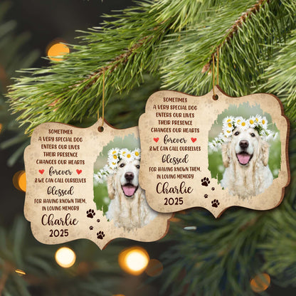 Sometimes A Very Special Dog Enters Our Lives, Memorial Ornament