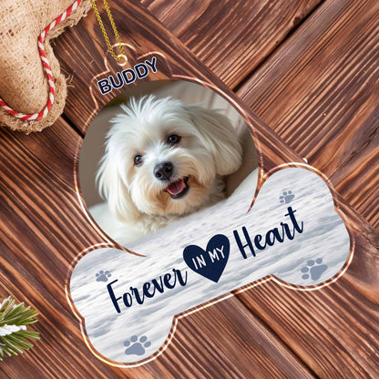 Forever In My Heart With Dog And Paw Prints