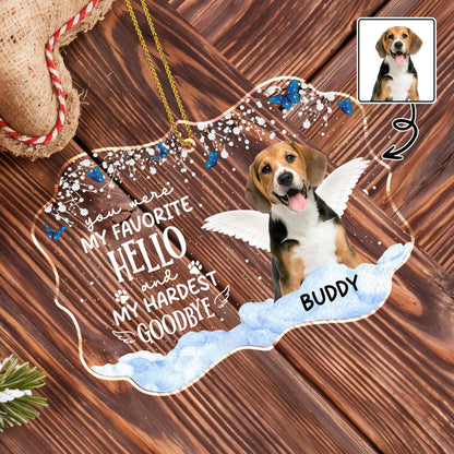 You Were My Favorite Hello and My Hardest Goodbye, Dog Wings Clouds