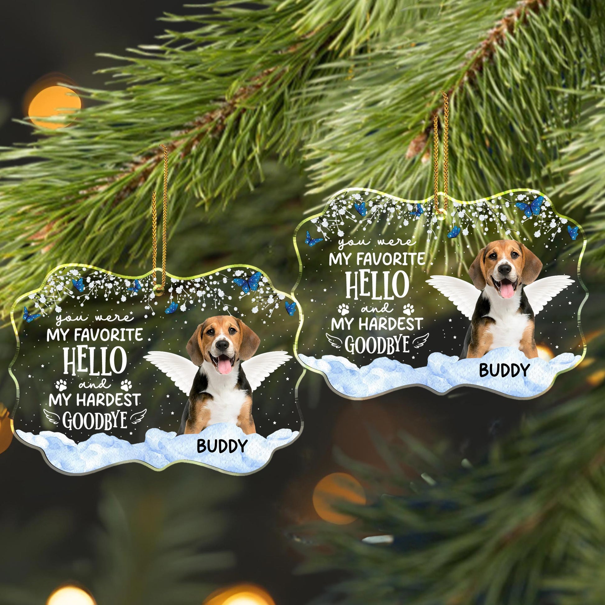 You Were My Favorite Hello and My Hardest Goodbye, Dog Wings Clouds