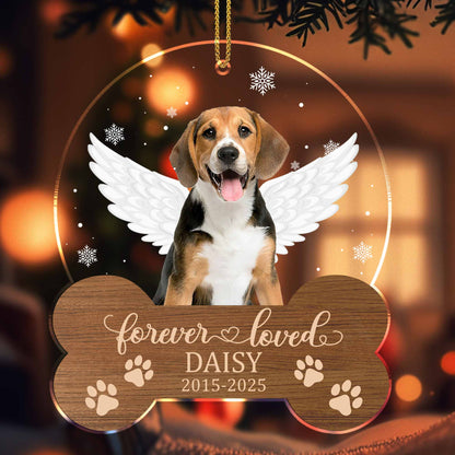 Forever Loved, Angel Dog With Paw Prints