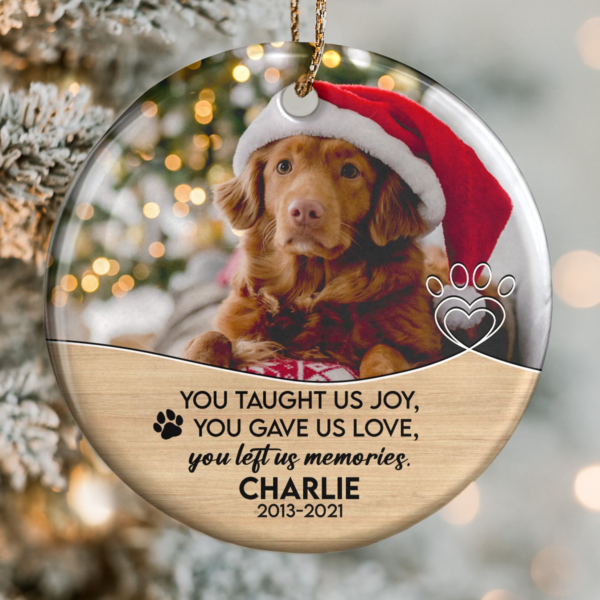 You Taught Us Joy, Love and Memories, Dog and Heart Design