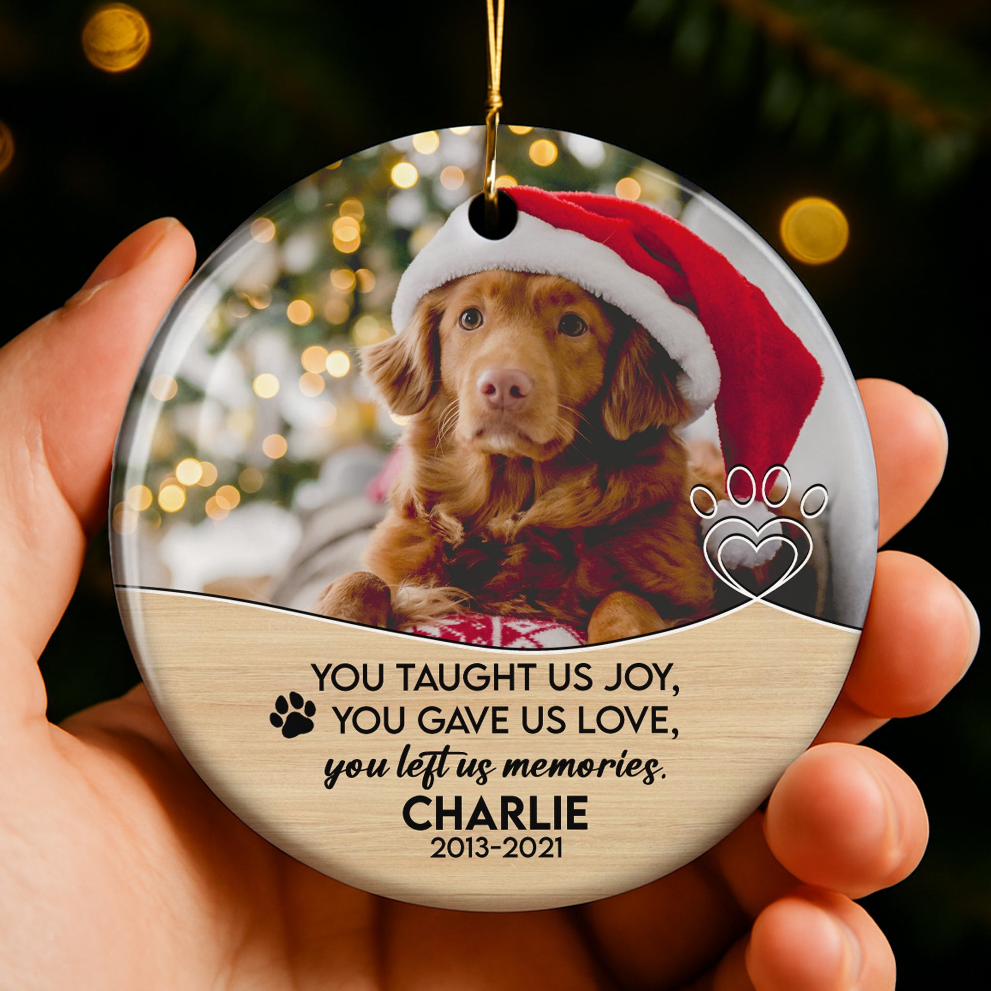 You Taught Us Joy, Love and Memories, Dog and Heart Design