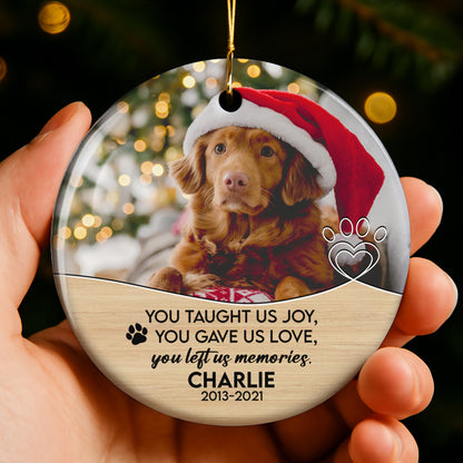 You Taught Us Joy, Love and Memories, Dog and Heart Design