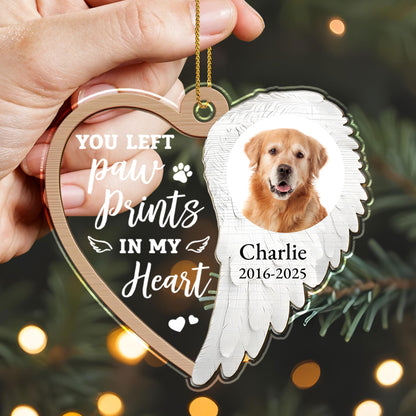 You Left Paw Prints In My Heart, Dog Memorial