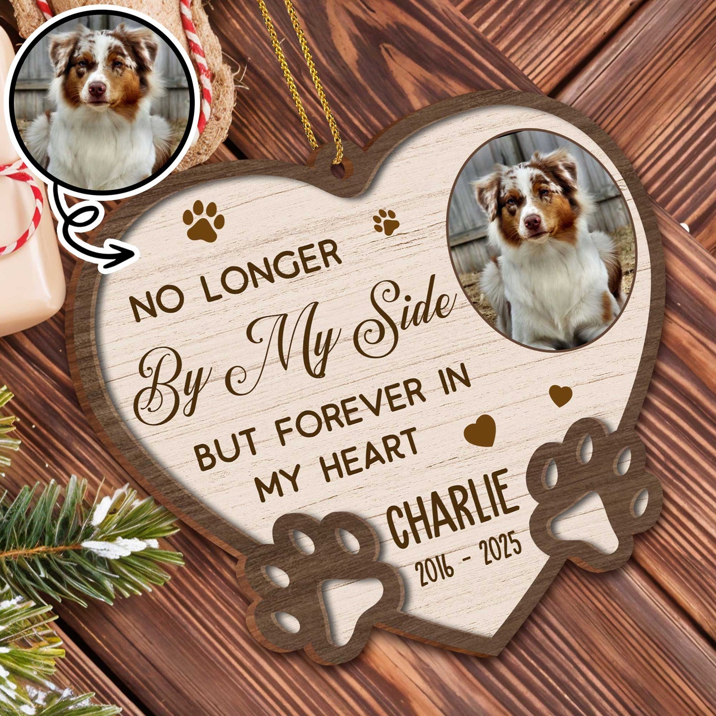 No Longer By My Side But Forever In My Heart, Heart And Paws