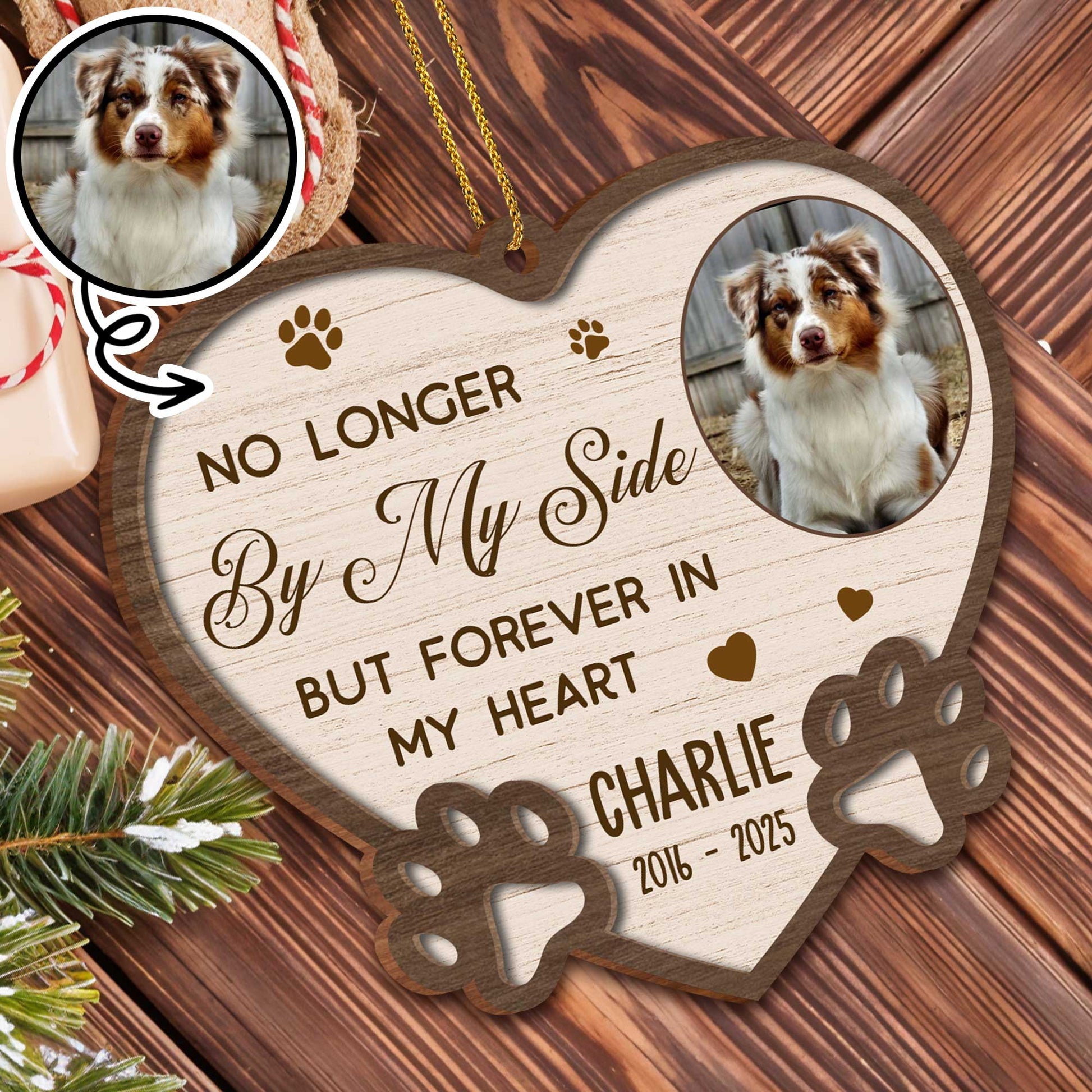 No Longer By My Side But Forever In My Heart, Heart And Paws